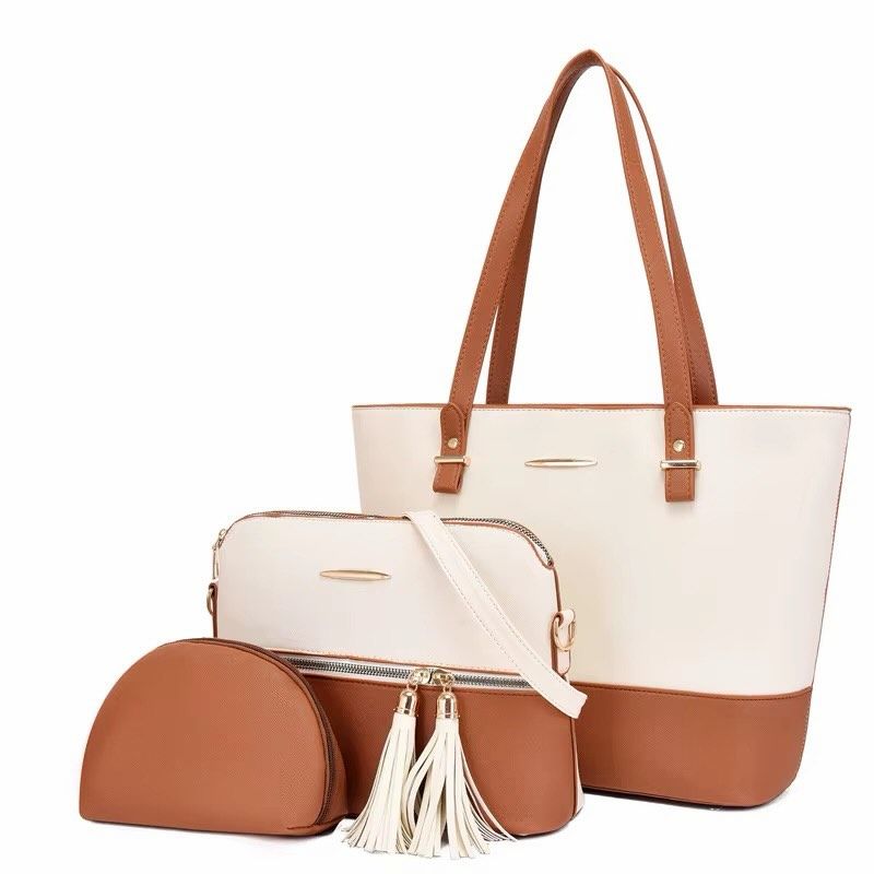 Wholesale · 3 Sets · Three-Piece Colourblock Bag Set, image 2 of 3