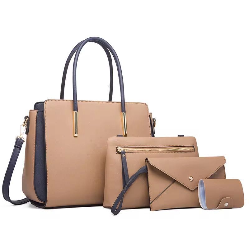 Four-Piece Colourblock Handbag Set, image 2 of 3