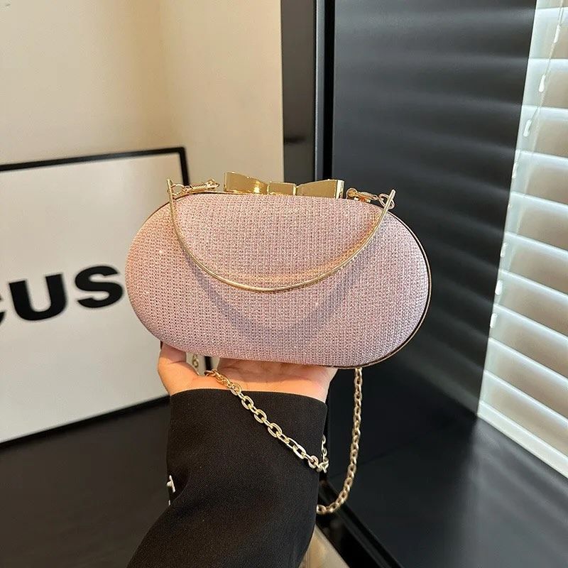 Wholesale · Pack of 6 · Oval Sparkle Handle Bag, image 4 of 5