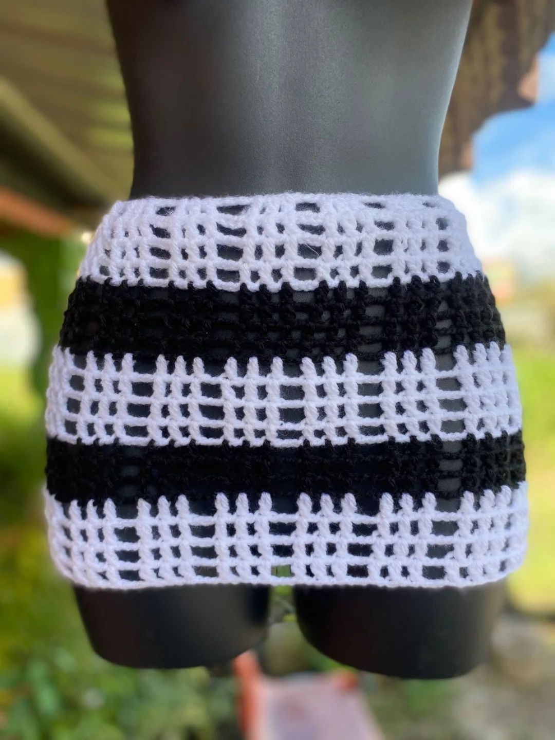Monochrome Floral Crochet Set, image 3 of 4
